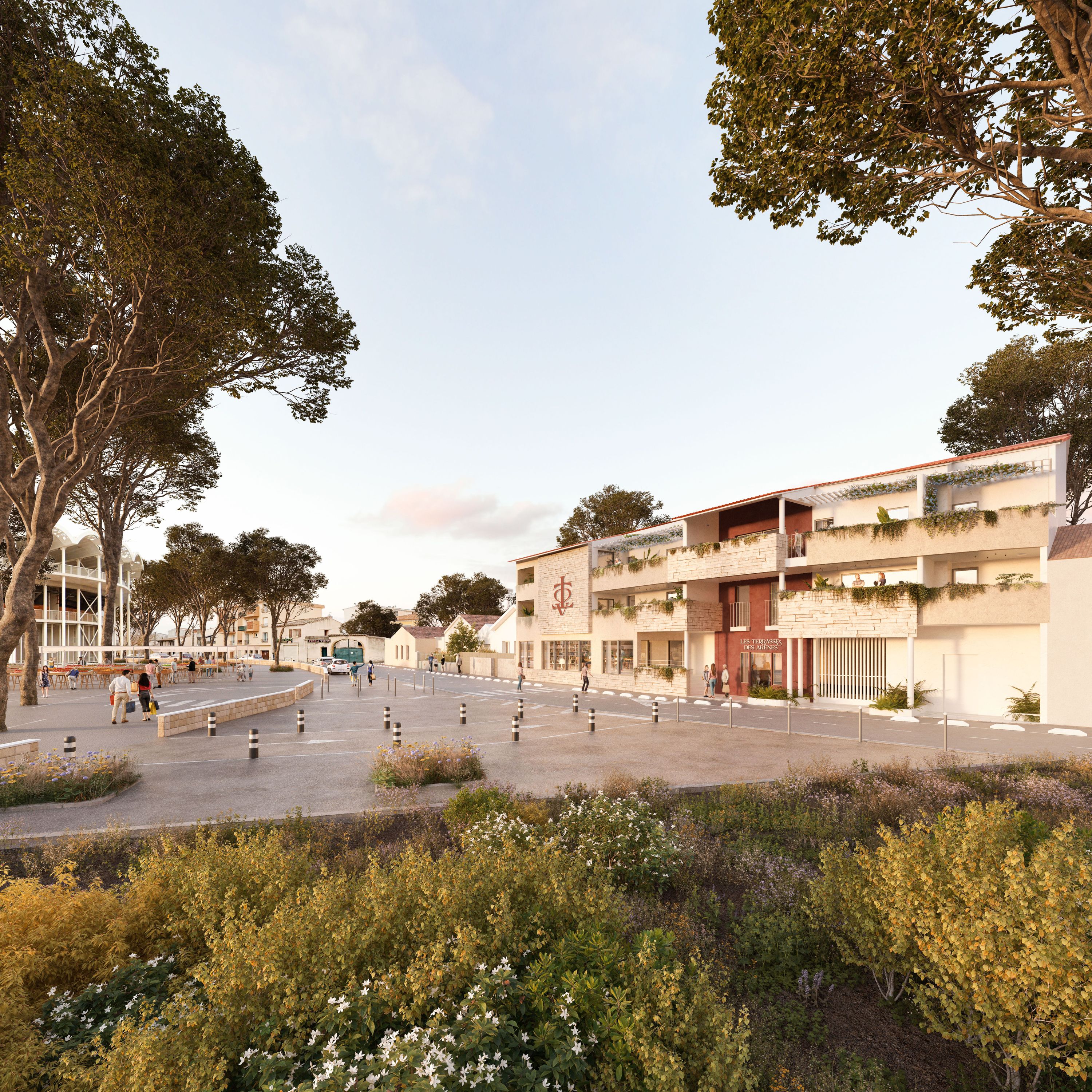 Les terrasses des arenes
