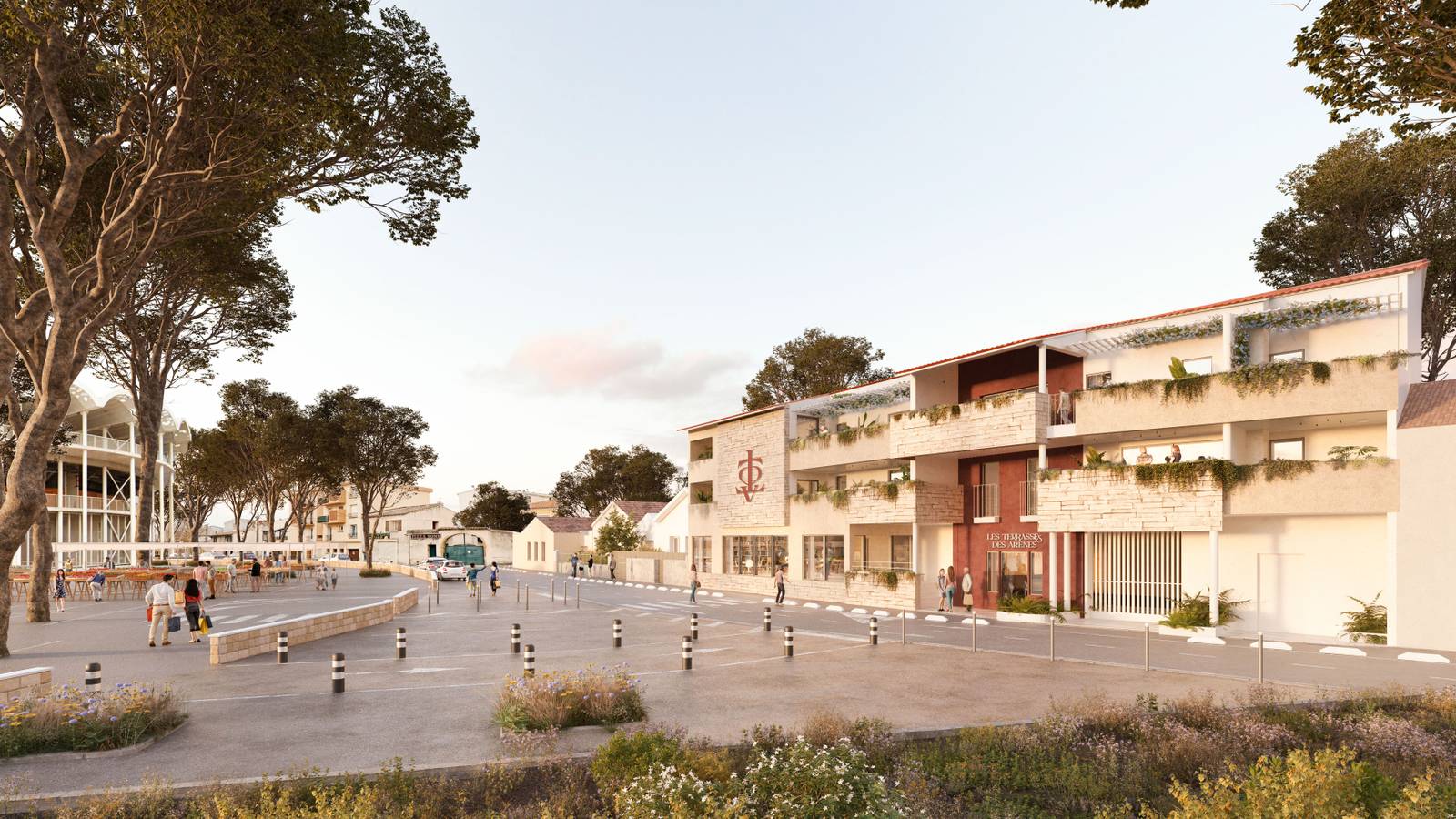 Les terrasses des arenes